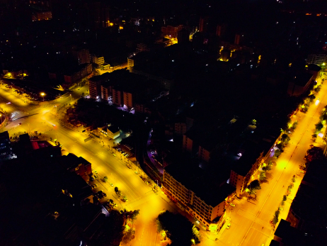 Road lighting project